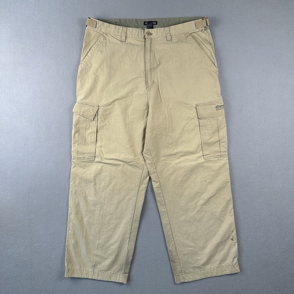 Aéropostale Other - Y2K Aeropostale Baggy Cargo Pants Men's Large Beige Convertible Zip Off Wide Leg